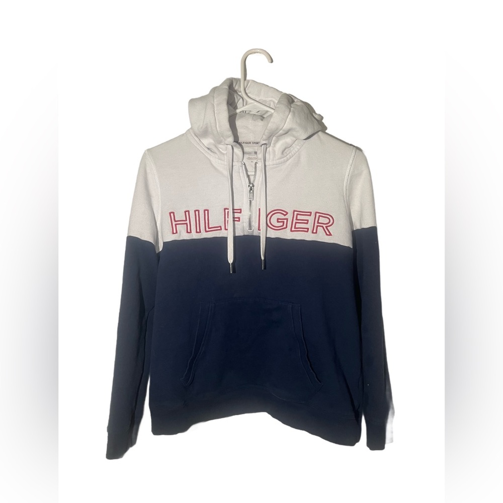Tommy Hilfiger Navy and White Hoodie : Matching jogger pants